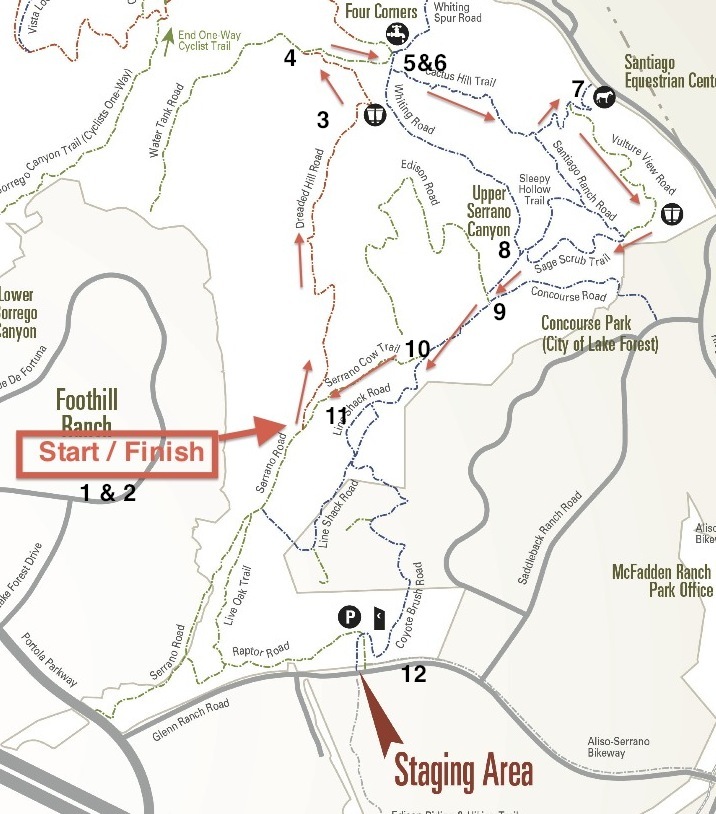 Whiting Ranch Trail Map Whiting Tt Big - Non Dot Adventures