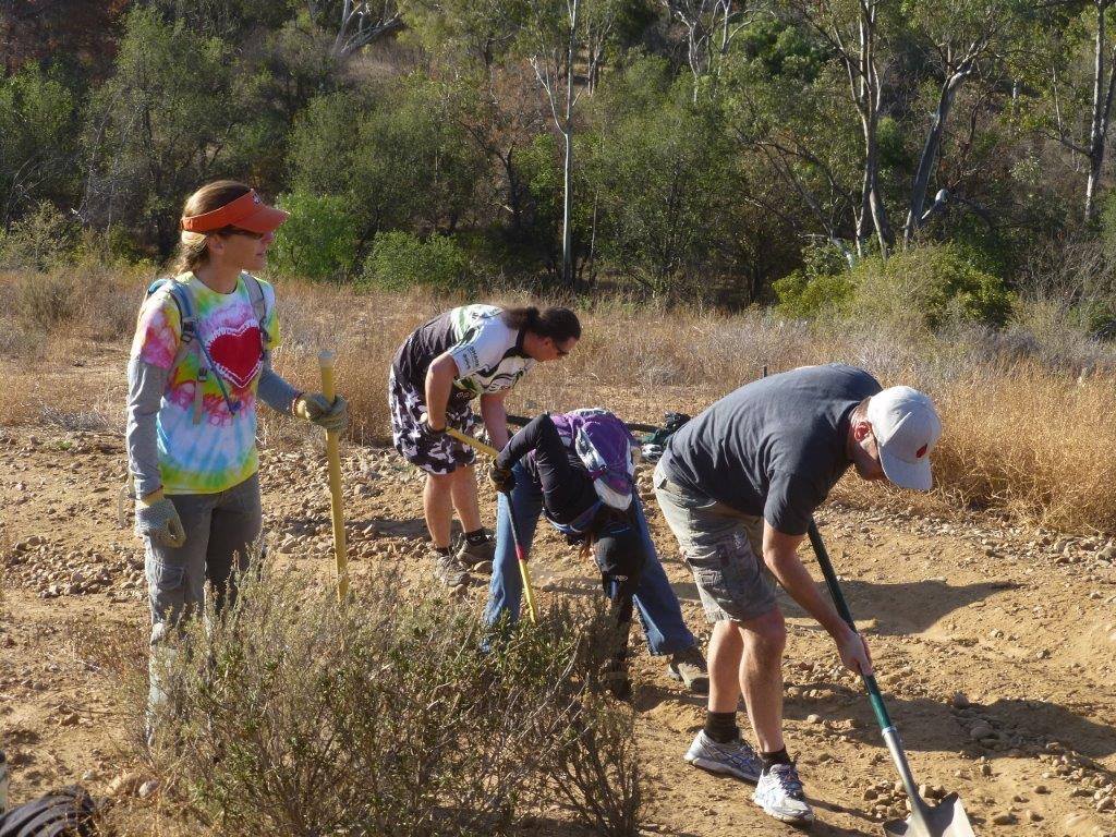 Working on trails in OC Parks